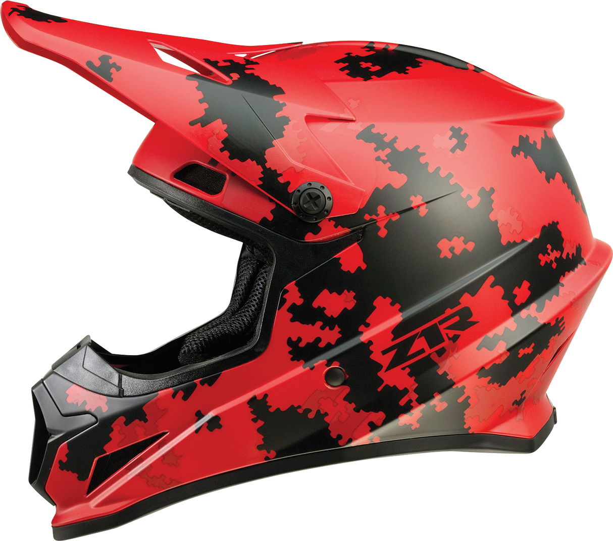 Z1R Rise Motorcycle Helmet - Digi Camo - Red - Large 0110-7283