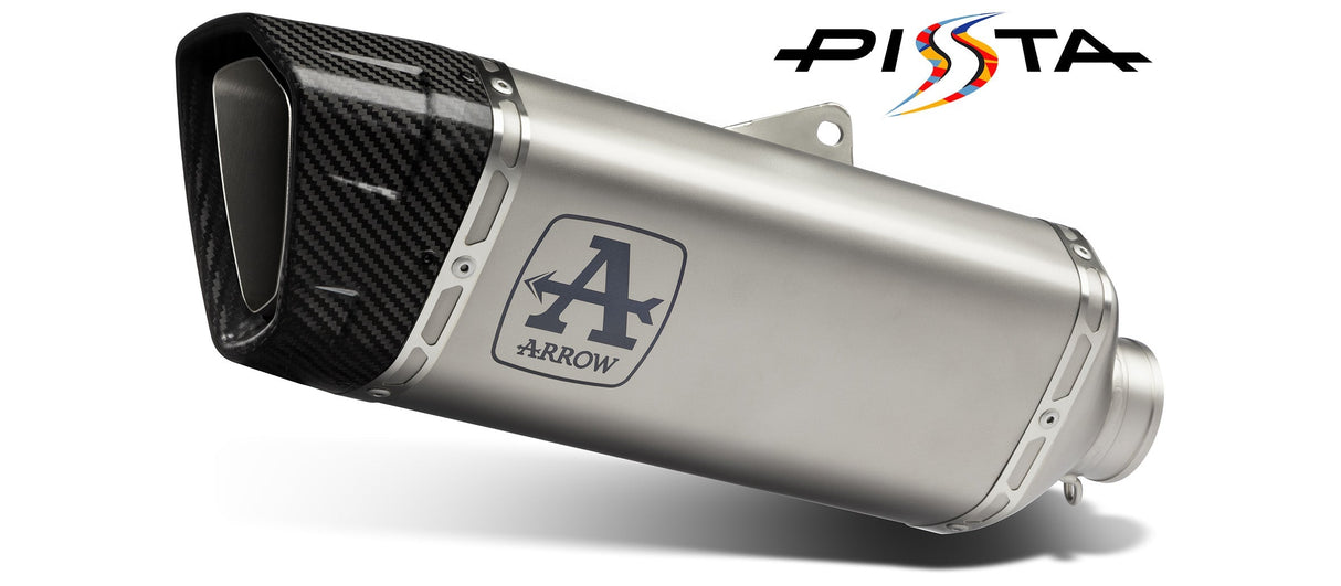 Arrow Aprilia Rsv4 1100 Factory Titanium Link Pipe+Titanium Pista Silencer With Carbon End Cap And Db Killer 71004pt