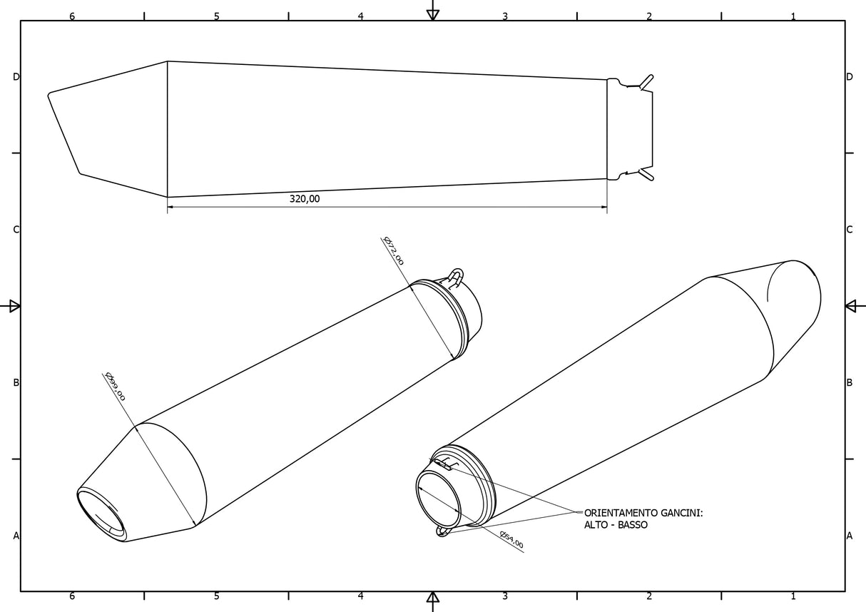 GPR Exhaust for Bmw R65 1985-1992, Vintavoge Cafè Racer, Universal silencer, Including Removable DB Killer, without Link Pipe