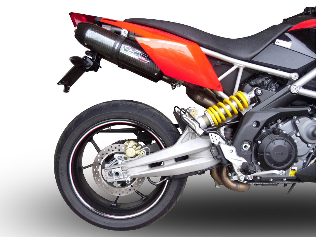 GPR Exhaust for Aprilia Dorsoduro 1200 2011-2016, GP Evo4 Poppy, Dual slip-on Including Removable DB Killers and Link Pipes