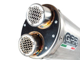 GPR Exhaust Cf Moto 800 Mt Touring 2022-2024, Dual Titanium, Slip-on Exhaust Including Removable DB Killer and Link Pipe