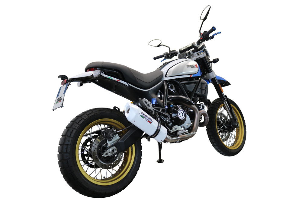 Ducati Scrambler 800 Desert Sled - DS Fasthouse 2021-2024 Exhaust GPR Slip-on Albus Ceramic