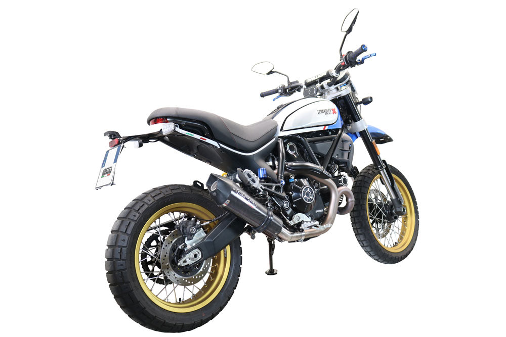 GPR Exhaust System Ducati Scrambler 800 Nightshift - Urban Motard 2021-2023, Gpe Ann. Poppy, Slip-on Exhaust Including Link Pipe and Removable DB Killer