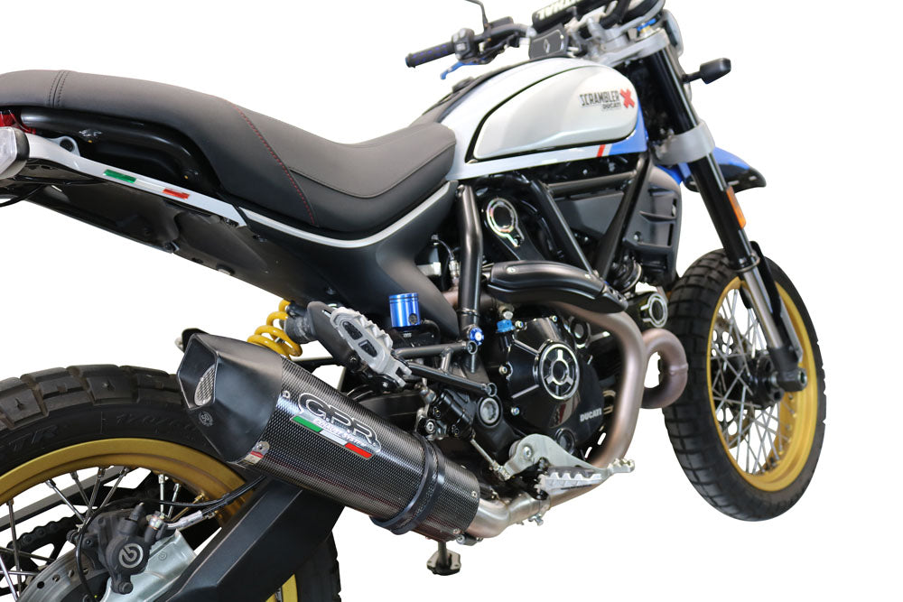 GPR Exhaust System Ducati Scrambler 800 Icon - Icon Dark 2021-2023, Gpe Ann. Poppy, Slip-on Exhaust Including Link Pipe and Removable DB Killer