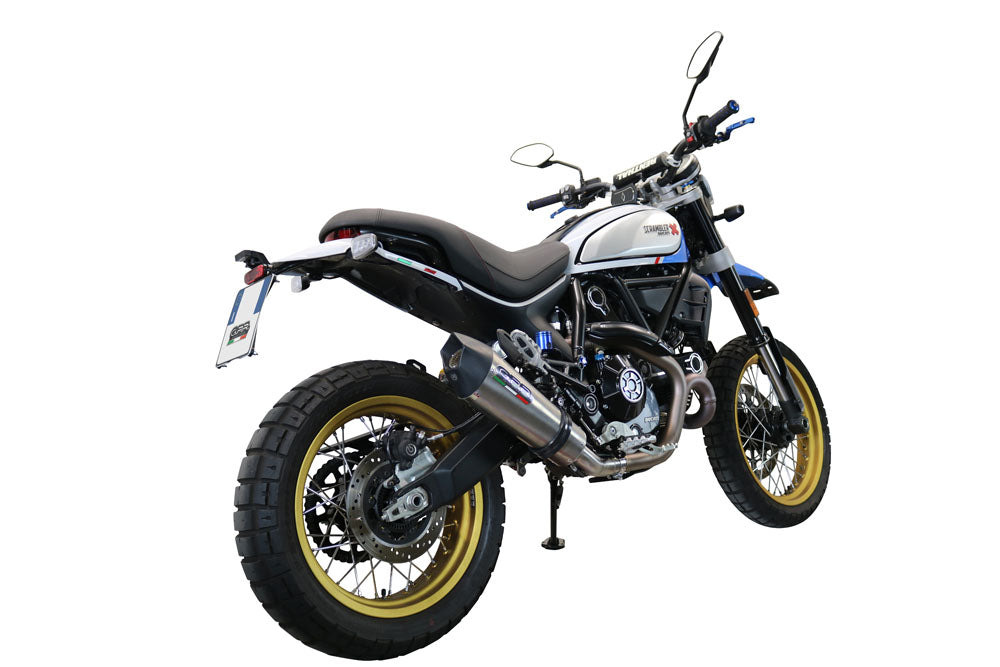 GPR Exhaust System Ducati Scrambler 800 Nightshift - Urban Motard 2021-2023, Gpe Ann. Titanium, Slip-on Exhaust Including Link Pipe and Removable DB Killer