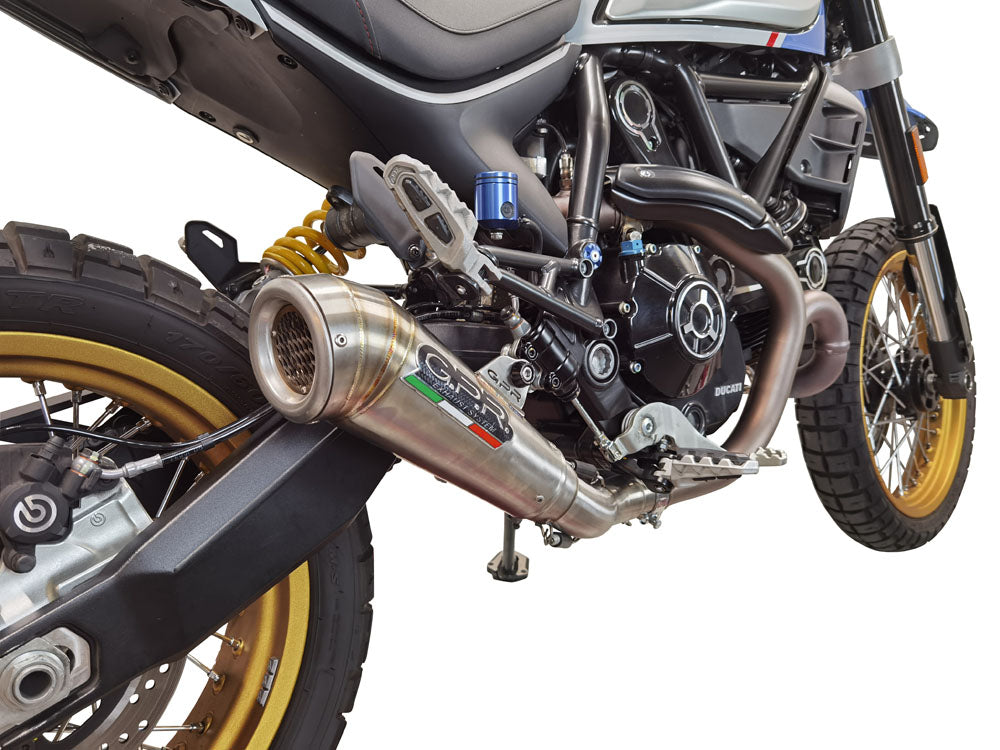 GPR Exhaust System Ducati Scrambler 800 Nightshift - Urban Motard 2021-2023, Powercone Evo, Slip-on Exhaust Including Link Pipe and Removable DB Killer