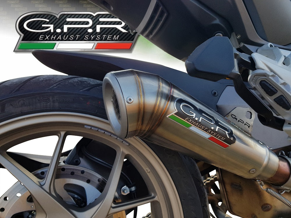 GPR Exhaust System Ducati Multistrada 1260 2018-2020, Powercone Evo, Slip-on Exhaust Including Removable DB Killer and Link Pipe