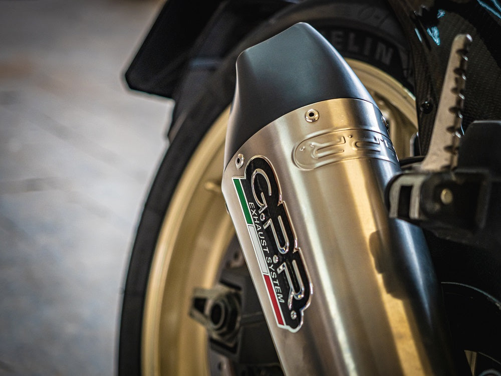 GPR Exhaust System Ducati Scrambler 800 2017-2020, Gpe Ann. Titanium, Slip-on Exhaust Including Link Pipe and Removable DB Killer