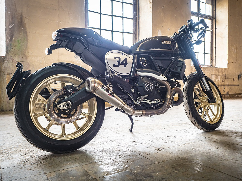 GPR Exhaust System Ducati Scrambler 800 2017-2020, Powercone Evo, Slip-on Exhaust Including Link Pipe and Removable DB Killer