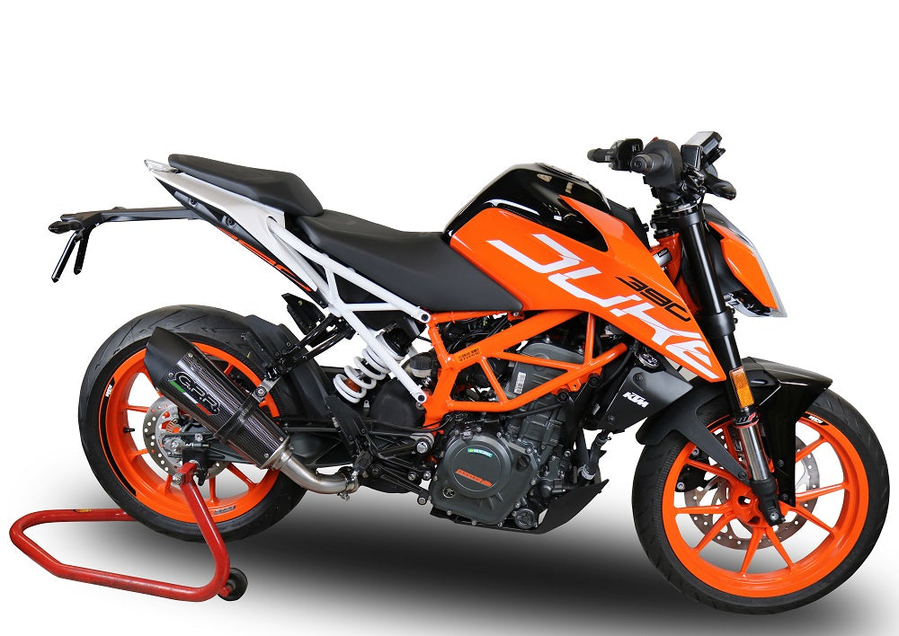 GPR Exhaust System Ktm RC 390 2017-2020, GP Evo4 Poppy, Slip-on Exhaust Including Removable DB Killer and Link Pipe