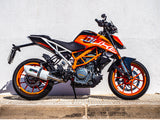 GPR Exhaust System Ktm RC 125 2017-2020, Albus Evo4, Slip-on Exhaust Including Removable DB Killer and Link Pipe