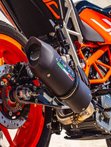 GPR Exhaust System Ktm Duke 125 2017-2020, Furore Nero, Slip-on Exhaust Including Link Pipe