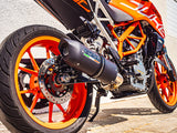 GPR Exhaust System Ktm Duke 125 2017-2020, Furore Nero, Slip-on Exhaust Including Link Pipe