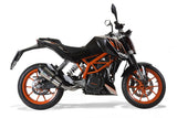 GPR Exhaust System Ktm Duke 390 2013-2016, Gpe Ann. titanium, Slip-on Exhaust Including Link Pipe