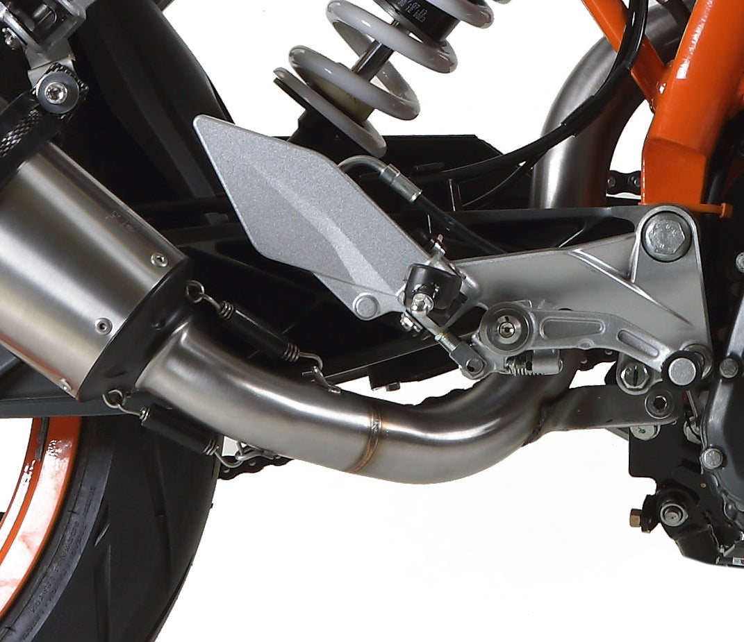 GPR Exhaust System Ktm Duke 390 2013-2016, Gpe Ann. titanium, Slip-on Exhaust Including Link Pipe