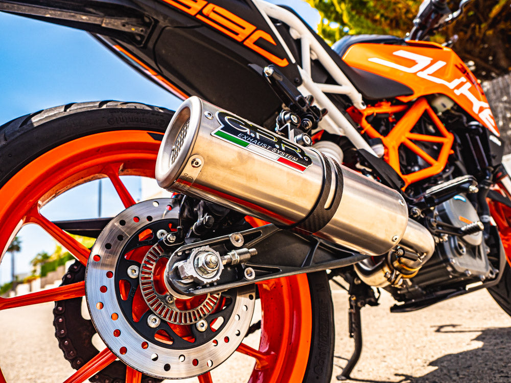 GPR Exhaust System Ktm RC 125 2017-2020, M3 Inox , Slip-on Exhaust Including Removable DB Killer and Link Pipe