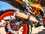 GPR Exhaust System Ktm RC 125 2017-2020, M3 Inox , Slip-on Exhaust Including Removable DB Killer and Link Pipe