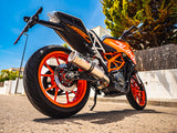 GPR Exhaust System Ktm Duke 125 2017-2020, M3 Titanium Natural, Slip-on Exhaust Including Link Pipe