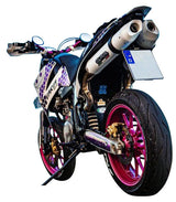 GPR Exhaust System Ktm Duke II 2000-2006, Albus Ceramic, Dual slip-on Including Removable DB Killers and Link Pipes