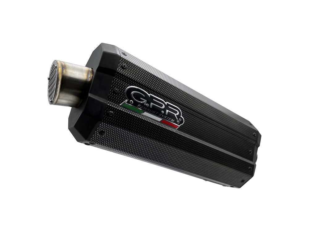 GPR Exhaust for Aprilia Tuareg 660 2021-2023, DUNE Poppy, Slip-on Exhaust Including Removable DB Killer and Link Pipe