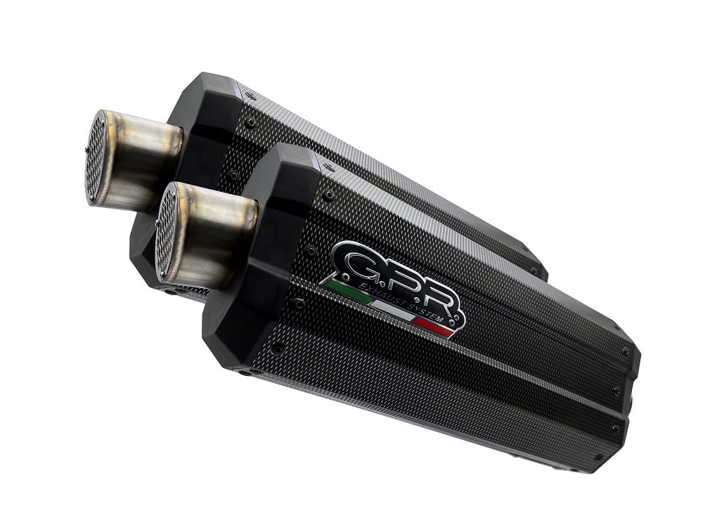 GPR Exhaust System Kawasaki ZZR1400 2006-2007, DUNE Poppy, Dual slip-on Including Removable DB Killers and Link Pipes