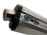 GPR Exhaust System Yamaha Tenere 700 2021-2023, DUNE Titanium, Slip-on Exhaust Including Removable DB Killer and Link Pipe