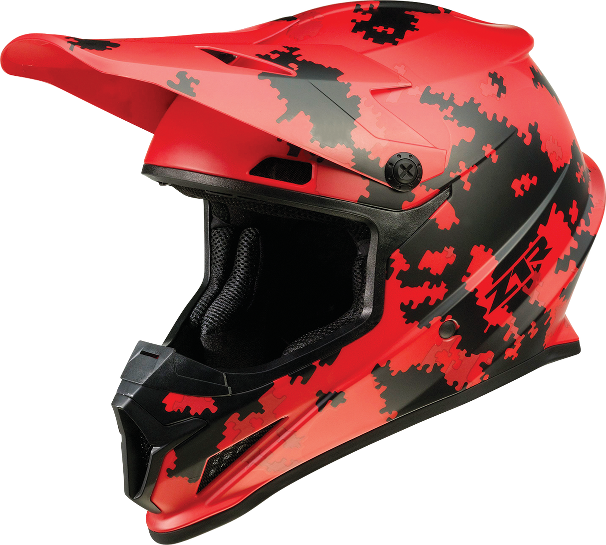 Z1R Rise Motorcycle Helmet - Digi Camo - Red - Small 0110-7281