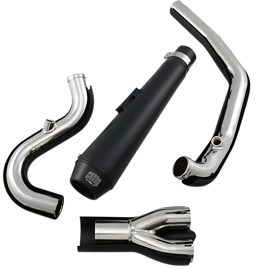 COBRA El Diablo Exhaust - Black - '07-'11 Softail 6484B