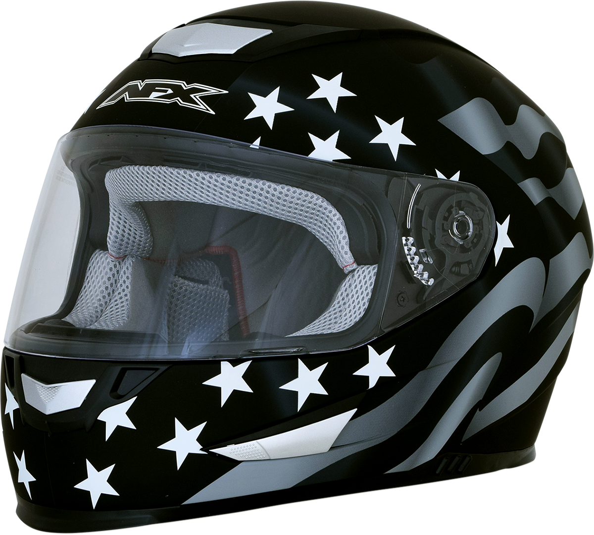 AFX FX-99 Motorcycle Helmet - Flag - Stealth - Medium 0101-11357