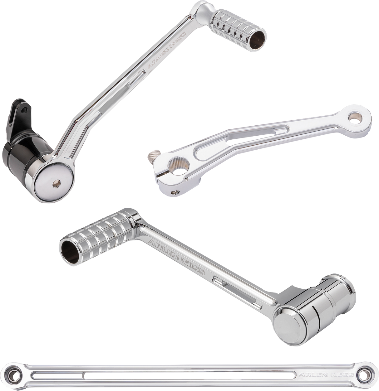 ARLEN NESS SpeedLiner Foot Control Kit w/ Toe Shifter - Solo - Chrome 420-105