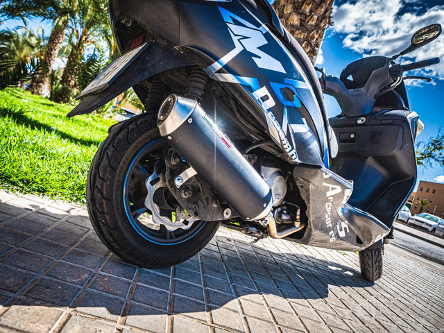 GPR Exhaust System Suzuki Burgman An 400 2003-2006, Evo4 Road, Mid-Full System Exhaust Including Removable DB Killer