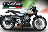 GPR Exhaust System F.B. Mondial Hps 125 2016-2018, Deeptone Inox, Slip-on Exhaust Including Removable DB Killer and Link Pipe