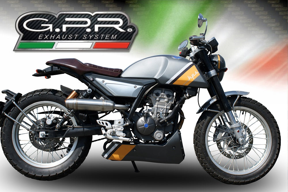 GPR Exhaust System F.B. Mondial Hps 125 2018-2020, Deeptone Inox, Full System Exhaust