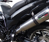 GPR Exhaust for Bmw F700GS 2011-2015, Gpe Ann. titanium, Slip-on Exhaust Including Removable DB Killer and Link Pipe