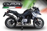 GPR Exhaust for Bmw F700GS 2018-2020, GP Evo4 Poppy, Slip-on Exhaust Including Removable DB Killer and Link Pipe