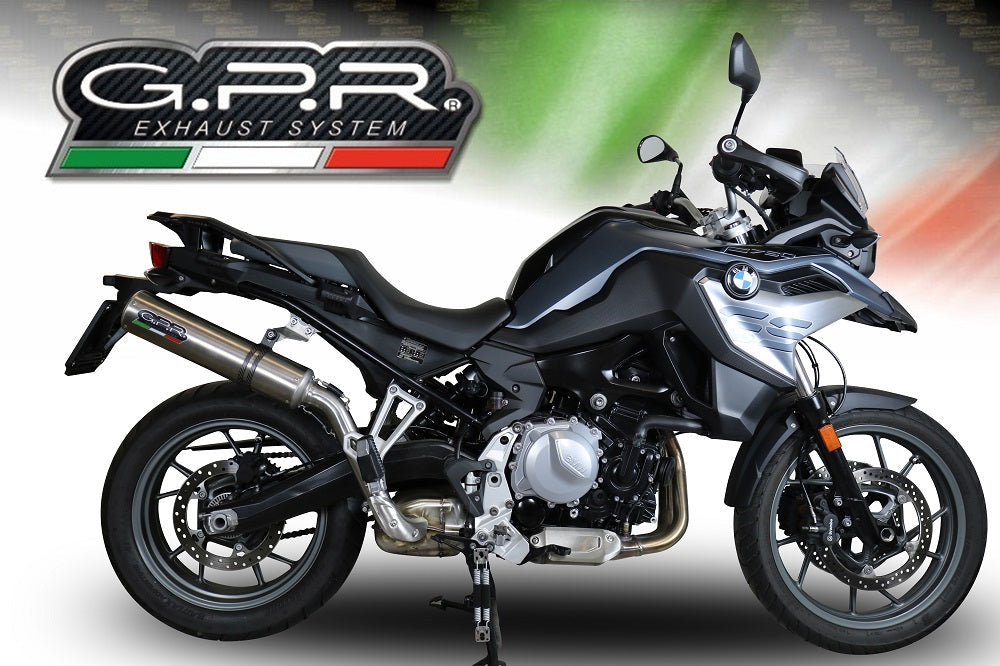 GPR Exhaust for Bmw F700GS 2021-2023, M3 Inox , Slip-on Exhaust Including Removable DB Killer and Link Pipe