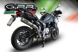 GPR Exhaust for Bmw F700GS 2021-2023, M3 Inox , Slip-on Exhaust Including Removable DB Killer and Link Pipe