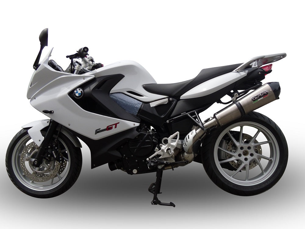 GPR Exhaust for Bmw F800GT 2012-2016, Gpe Ann. titanium, Slip-on Exhaust Including Removable DB Killer and Link Pipe