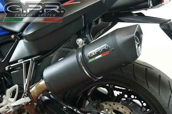 GPR Exhaust for Bmw F800R 2017-2019, Furore Evo4 Nero, Slip-on Exhaust Including Removable DB Killer and Link Pipe