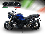 GPR Exhaust for Bmw F800R 2017-2019, Furore Evo4 Poppy, Slip-on Exhaust Including Removable DB Killer and Link Pipe