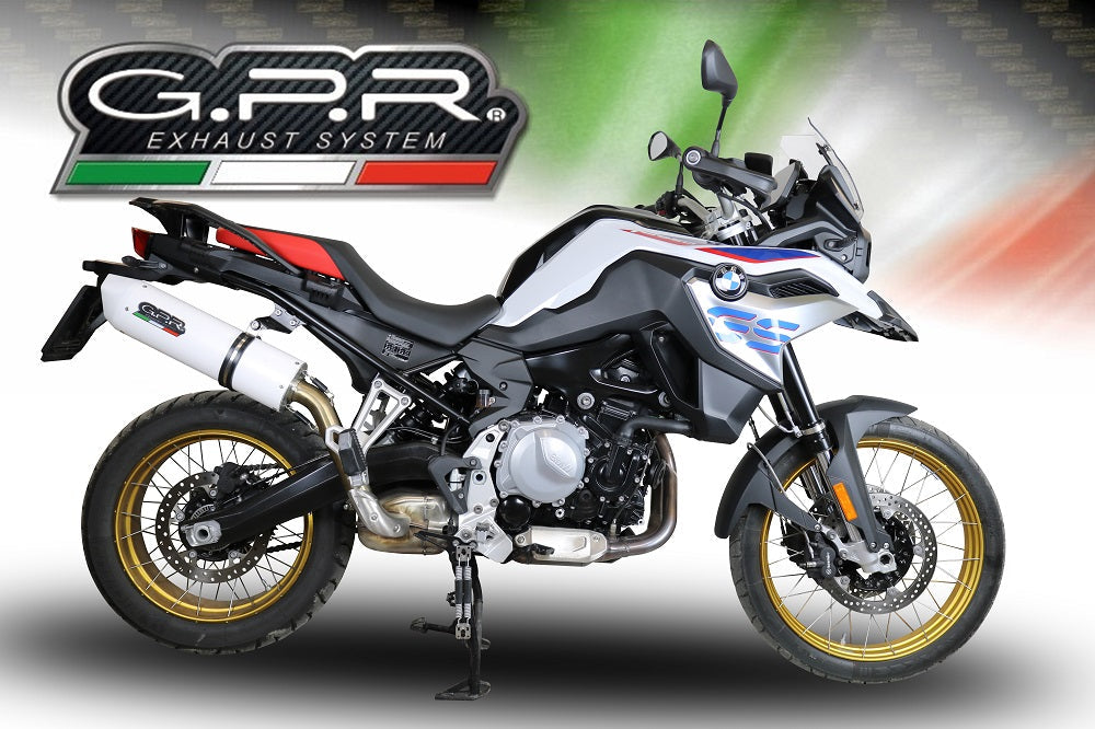 GPR Exhaust for Bmw F850GS - Adventure 2021-2023, Albus Evo4, Slip-on Exhaust Including Removable DB Killer and Link Pipe