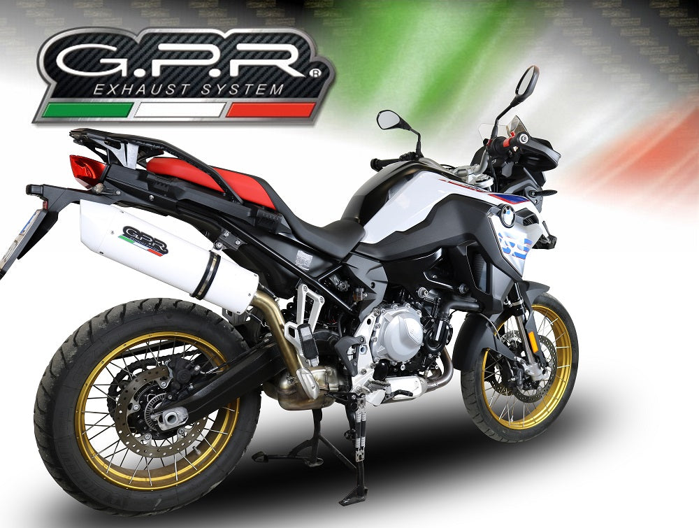 GPR Exhaust for Bmw F850GS - Adventure 2021-2023, Albus Evo4, Slip-on Exhaust Including Removable DB Killer and Link Pipe