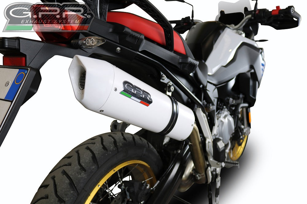 GPR Exhaust for Bmw F850GS - Adventure 2021-2023, Albus Evo4, Slip-on Exhaust Including Removable DB Killer and Link Pipe