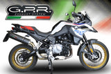 GPR Exhaust for Bmw F850GS - Adventure 2021-2022, Furore Evo4 Poppy, Slip-on Exhaust Including Removable DB Killer and Link Pipe