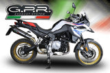 GPR Exhaust for Bmw F850GS - Adventure 2018-2020, GP Evo4 Poppy, Slip-on Exhaust Including Removable DB Killer and Link Pipe