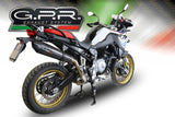 GPR Exhaust for Bmw F850GS - Adventure 2021-2022, GP Evo4 Poppy, Slip-on Exhaust Including Removable DB Killer and Link Pipe