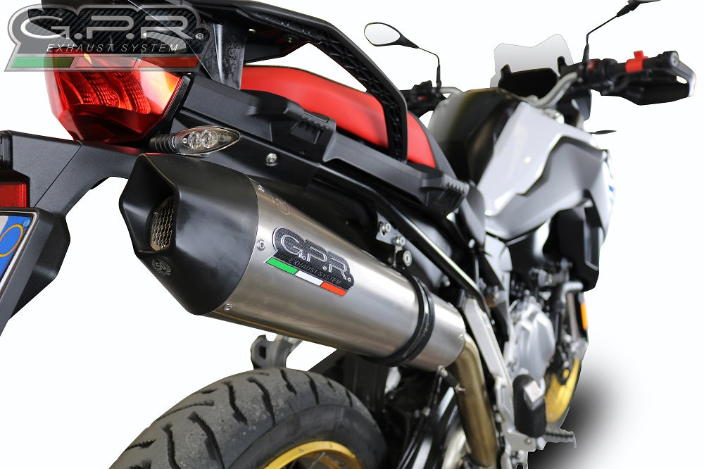 GPR Exhaust for Bmw F850GS - Adventure 2018-2020, GP Evo4 Titanium, Slip-on Exhaust Including Removable DB Killer and Link Pipe