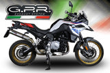 GPR Exhaust for Bmw F850GS - Adventure 2021-2022, M3 Inox , Slip-on Exhaust Including Removable DB Killer and Link Pipe