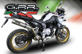 GPR Exhaust for Bmw F850GS - Adventure 2018-2020, M3 Inox , Slip-on Exhaust Including Removable DB Killer and Link Pipe