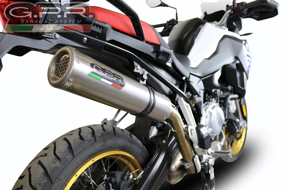 GPR Exhaust for Bmw F850GS - Adventure 2018-2020, M3 Inox , Slip-on Exhaust Including Removable DB Killer and Link Pipe